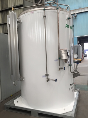 Tanque de armazenamento criogênico portátil de ASME para o gás liquefeito 3000L do oxigênio para o líquido do ar