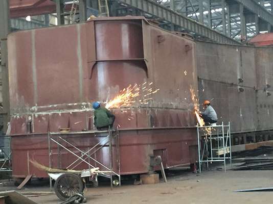 Construção de aço pesada da fabricação da soldadura e de metal para Marine Industry