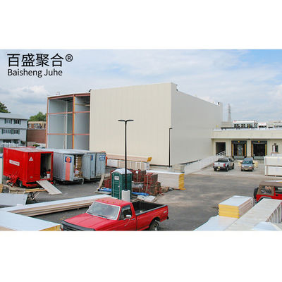 Aço leve Q355 Q235 Sala de armazenamento a frio 20ft 40ft Serviço de dobra de contêineres