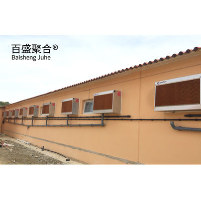 Casas pré-fabricadas de fazenda de porcos com serviço de processamento de dobra e porta deslizante porta de rolos