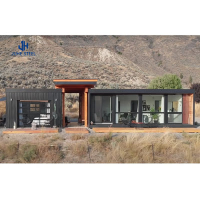 Casas de contêiner de luxo de estilo moderno Design pré-fabricado com porta de aço e janela de alumínio