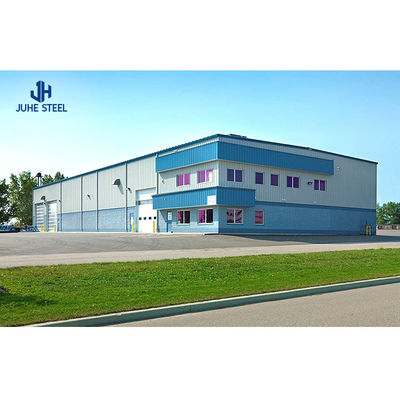 Oficina de metal pré-fabricado de painéis sandwich com aço de baixo carbono Q235B/Q345B