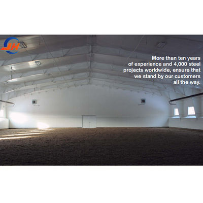 Indoor Horse Riding Arena Hall Equino estável com desempenho de cultivo de aço pesado