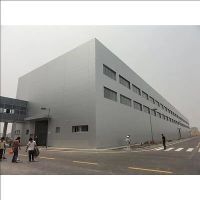 Tecido de aço ondulado Armazém de painéis de sanduíche pré-fabricados para a categoria Q235B Q355B