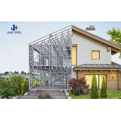 Porta deslizante Estrutura de estrutura de estrutura de aço pré-fabricada Casa Kit Villa com janela de liga de alumínio