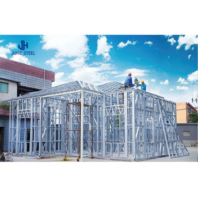 Porta deslizante Estrutura de estrutura de estrutura de aço pré-fabricada Casa Kit Villa com janela de liga de alumínio
