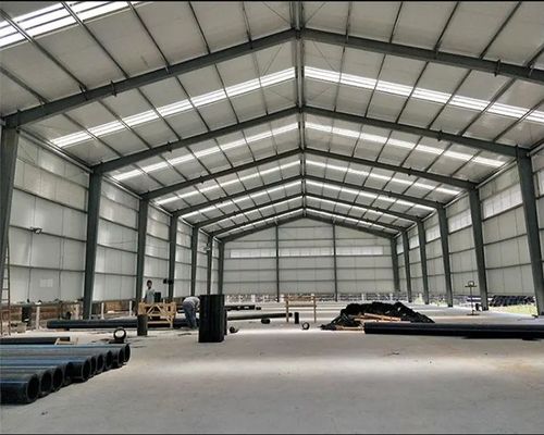 Oficina de aço 1000 metros quadrados pré-fabricados pré-fabricados Edifício de armazém para alimentos