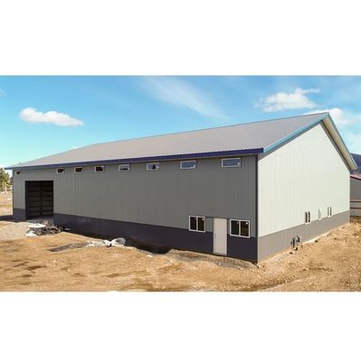 Oficina de aço 1000 metros quadrados pré-fabricados pré-fabricados Edifício de armazém para alimentos