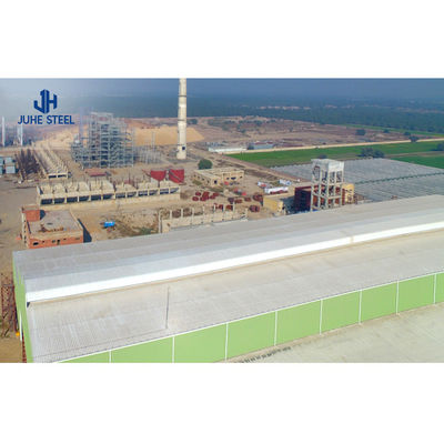 Oficina de construção de estruturas de aço pintado e eficientemente concebida com o padrão AiSi