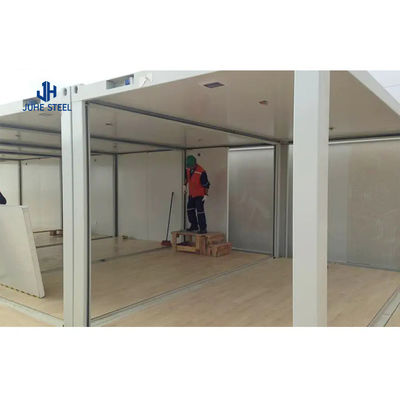 Casa de contêiner de luxo de aço de caravana de 20/40 pés prefabricada dobrável para todos os locais