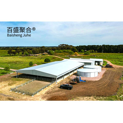 Agricultura de aço Estrutura pré-fabricada de aço Alimentação de cabras Alimentação de ovinos Abrigo Gabinete Casa com vigas H