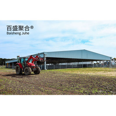 Agricultura de aço Estrutura pré-fabricada de aço Alimentação de cabras Alimentação de ovinos Abrigo Gabinete Casa com vigas H