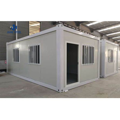 Casas de contêineres pré-fabricadas com chassis de aço 18 mm MGO placa 15 mm piso de vinil