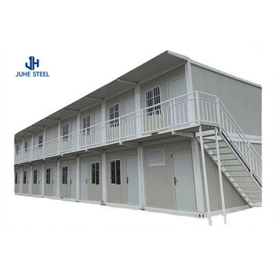 Casas de contêineres pré-fabricadas com chassis de aço 18 mm MGO placa 15 mm piso de vinil