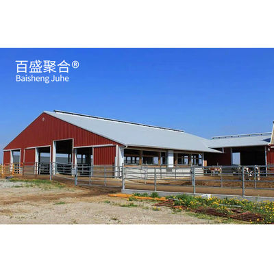 Casa de vacas/barracão de vacas pesado e pré-fabricado, de design eficiente, com porcelana em forma de C.Z.