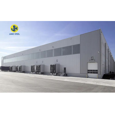Edifício de oficina pré-fabricada de aço com baixo teor de carbono para armazenagem de armazéns de aço leve