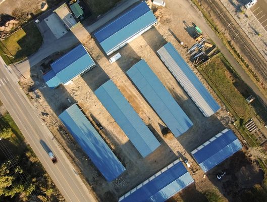 Oficina de estruturas de aço de janelas de liga de alumínio para armazéns pré-fabricados