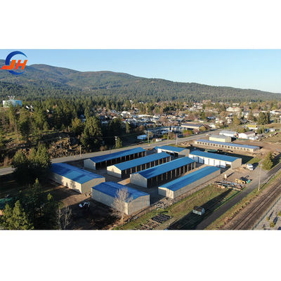Oficina de estruturas de aço em armazém com janela de liga de alumínio e estrutura metálica de aço