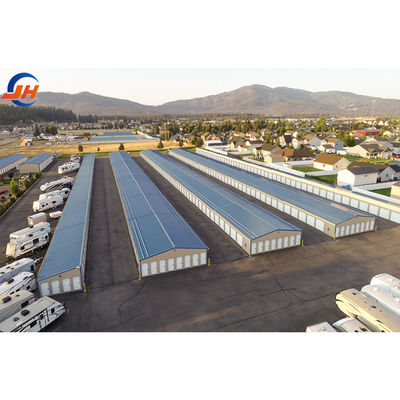 Armazém de estrutura de aço pré-fabricado leve para centro de logística e distribuição