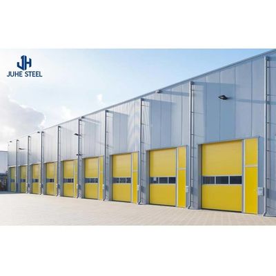 Projeto de armazém de estrutura de aço pré-fabricada com janela de liga de alumínio e padrão ASTM