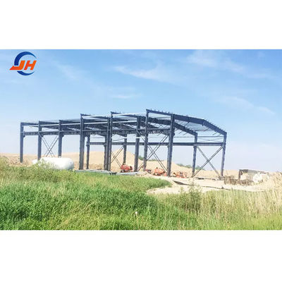 Estrutura de aço Armazém industrial com estrutura principal de viga de aço sólida em forma de H pintada