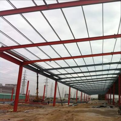 Serviço de processamento de cortes Armazenagem de fabricação estrutural de aço para indústria leve