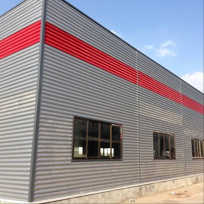 Serviço de processamento de cortes Armazenagem de fabricação estrutural de aço para indústria leve