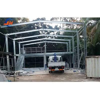 Serviço de processamento de solda Armazém de metais pré-fabricados com estrutura principal de aço leve Q345 Q235