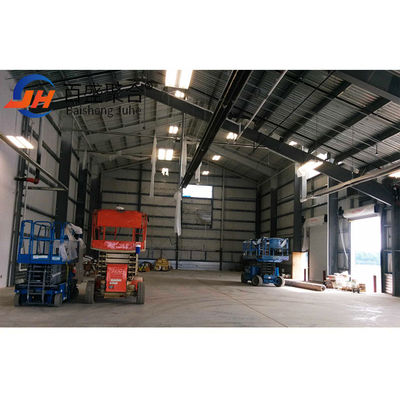 Edifício industrial com estrutura principal de aço leve Q345 Q235 e estrutura de aço galvanizado