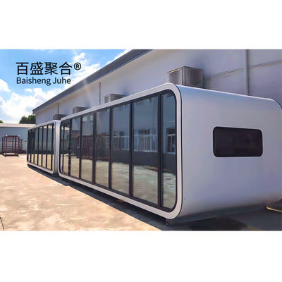 Casas de contêineres de aço 20ft 40ft Modular Prefab Tiny Homes para Apple Office portátil
