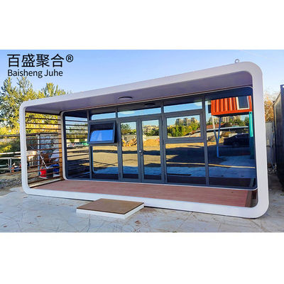 Quadro de aço galvanizado Escritório Casa pré-fabricada Cabana de maçã para viver e trabalhar