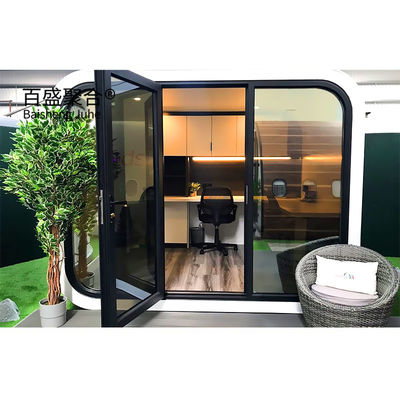 Casa de quiosque Maçã 20Ft 40Ft Quadro de aço galvanizado exterior Cabine de escritório pré-fabricada moderna