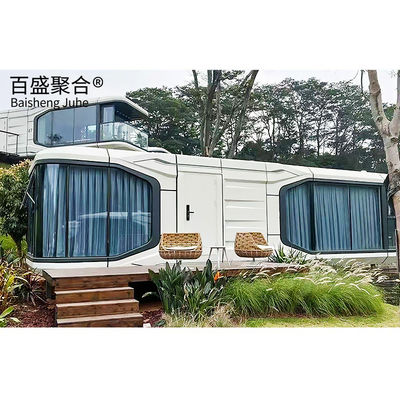 Casa Modular Pequena Capsula Espacial Perfeita para Viagens Resort e Decoração Paisagística
