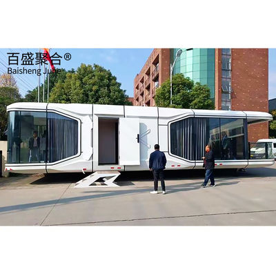 Casa Modular Pequena Capsula Espacial Perfeita para Viagens Resort e Decoração Paisagística