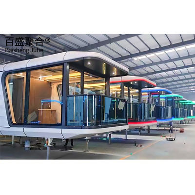 Carga especial Capsula espacial Casa móvel com design moderno e transporte