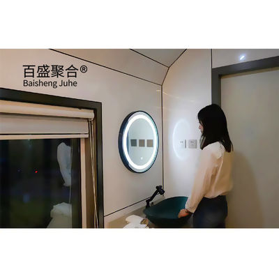 Casa de cápsula de espaço de cor personalizada para solução de vida modular Decoração de paisagem