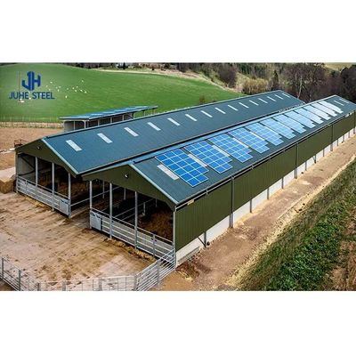 Edifício industrial com estrutura de aço pré-fabricada de design personalizado
