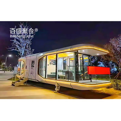 Estilo de Design Moderno Capacitação de Cores Capsula Espacial Smart Home AI Voice Container House