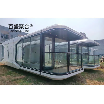 Decoração de paisagem Casas modulares de 2 andares Casas pré-fabricadas de 3 quartos