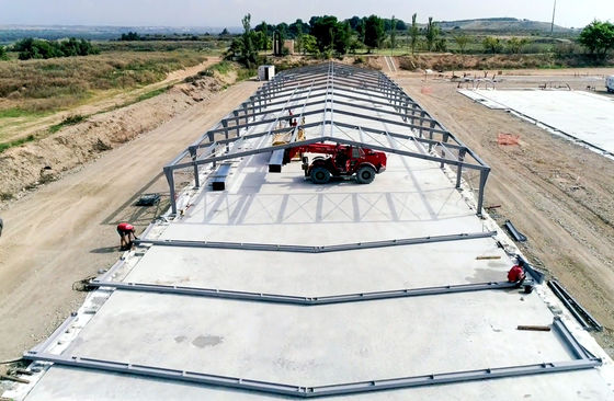 Agricultura siderúrgica Agricultura de aves de capoeira pré-fabricada Construção com gaiolas de galinhas e galpões de metal