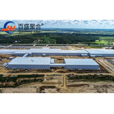 Desenho de galpões industriais Edifícios pré-fabricados de oficinas de metal com construção estrutural leve