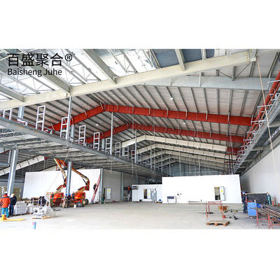 Construção de estruturas de aço pré-fabricadas resistentes ao vento, grau leve Q235 Q355B