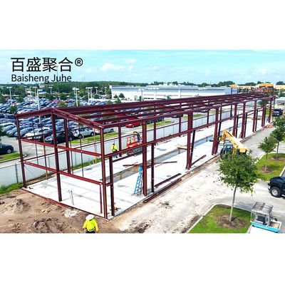Armazém comercial Kit de construção de aço de ferro vermelho Aço de baixo carbono Q235 Q345