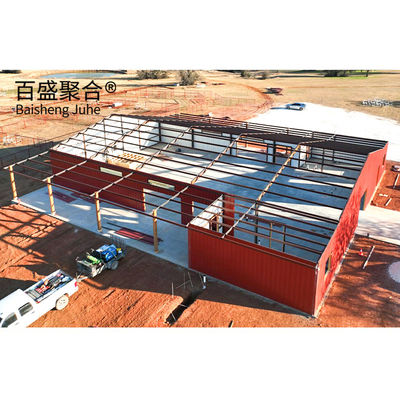 Armazém comercial Kit de construção de aço de ferro vermelho Aço de baixo carbono Q235 Q345