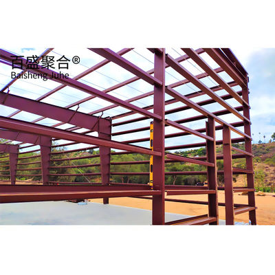 Armazém comercial Kit de construção de aço de ferro vermelho Aço de baixo carbono Q235 Q345