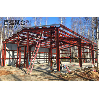 Armazém comercial Kit de construção de aço de ferro vermelho Aço de baixo carbono Q235 Q345