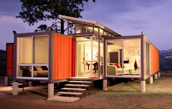 Casa de contêineres móvel pré-fabricada para transporte marítimo grau sísmico 8 grau