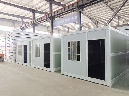 Chassis de aço 18 mm MGO Board 15 mm Vinyl Flooring Container Homes para Edifício de Armazém