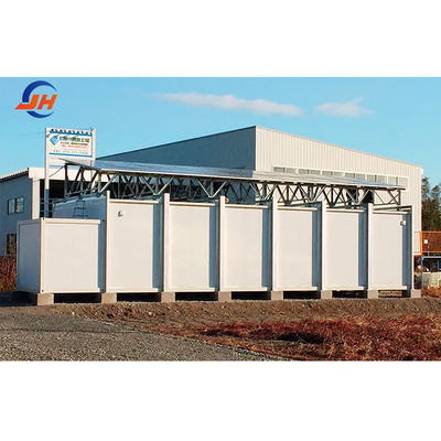 Janela de liga de alumínio pré-fabricada Estrutura de aço pré-construída Edifício de oficina para processamento de alimentos para animais