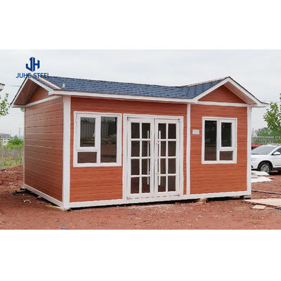 Casa de contêineres de transporte pré-fabricada com janela deslizante de PVC